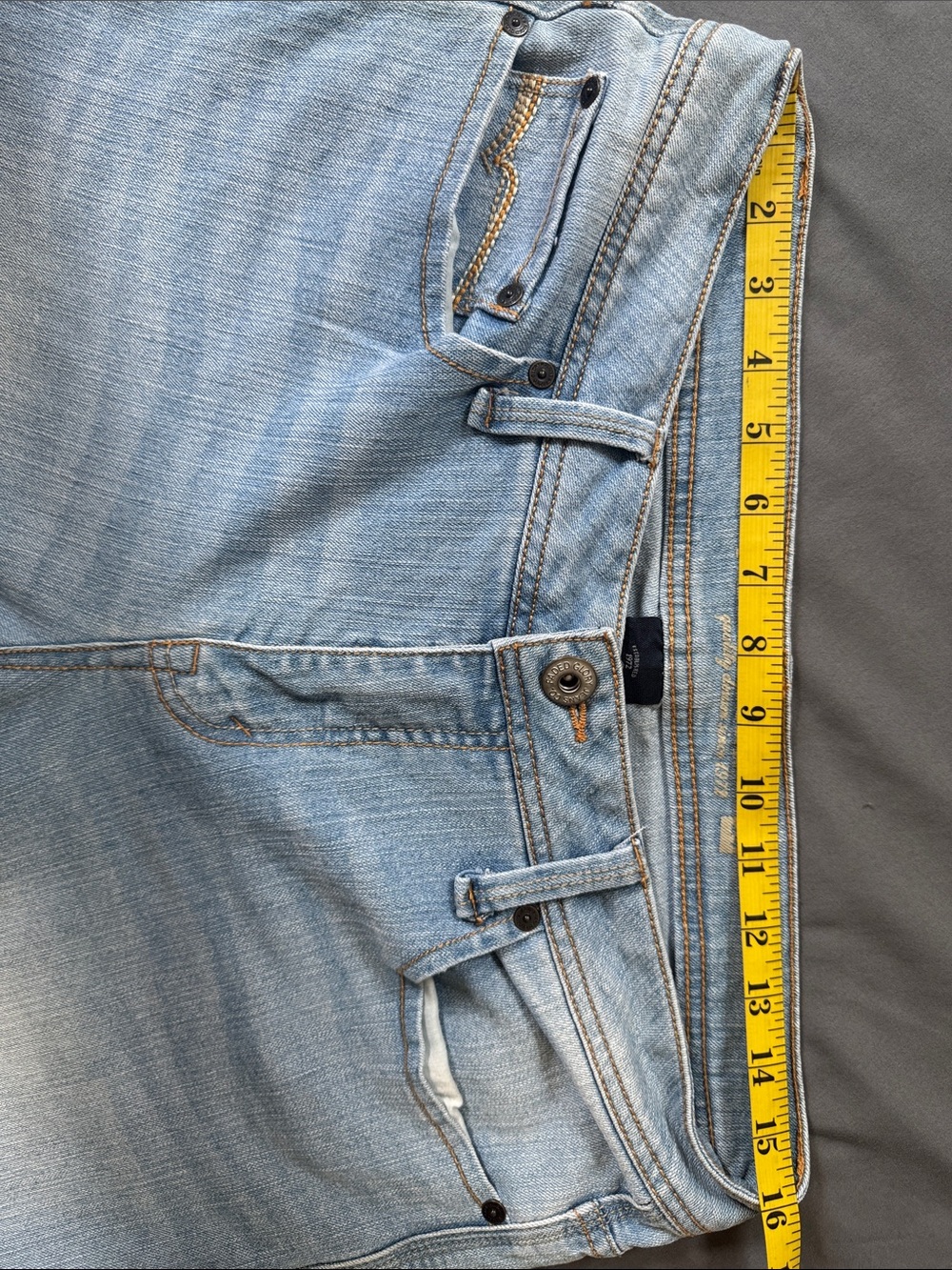Faded Glory Light Wash Denim Jeans Women's Size 14 - Picture 7 of 7